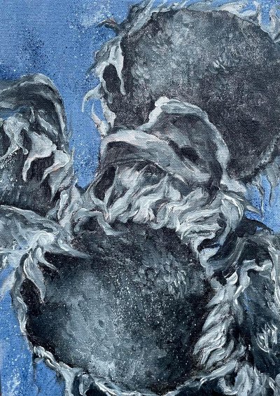 Adele Joubert - Sunflowers in Black and White 1>

<a  style=